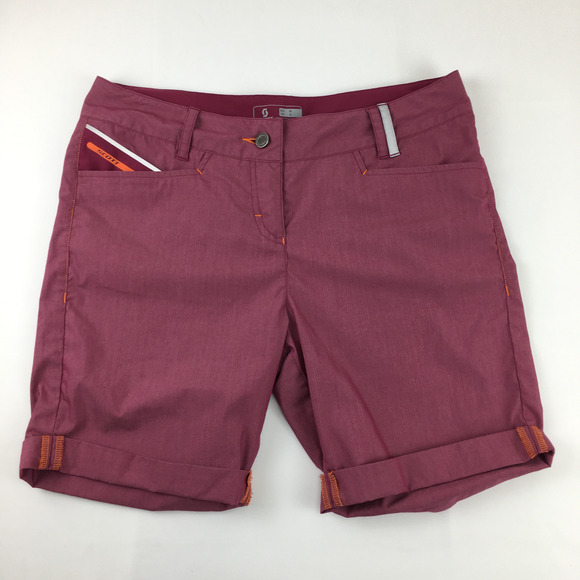 Scott Pink Mid Rise Slash Pocket Shorts Size Small - Picture 1 of 9